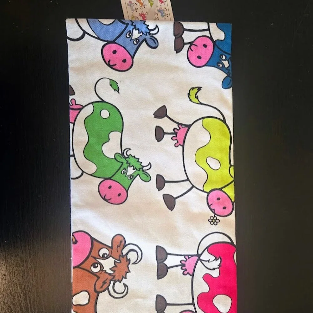 Guernsey cows cute tea towel NWT‎